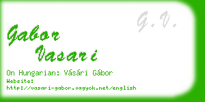 gabor vasari business card