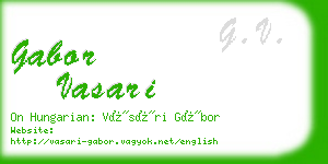 gabor vasari business card